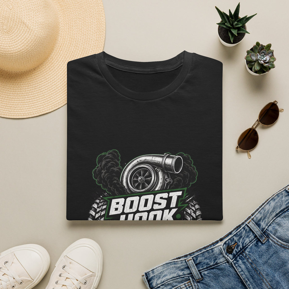T‑Shirt — "Boost Hook Repeat" Turbo Car Racing Graphic Tee