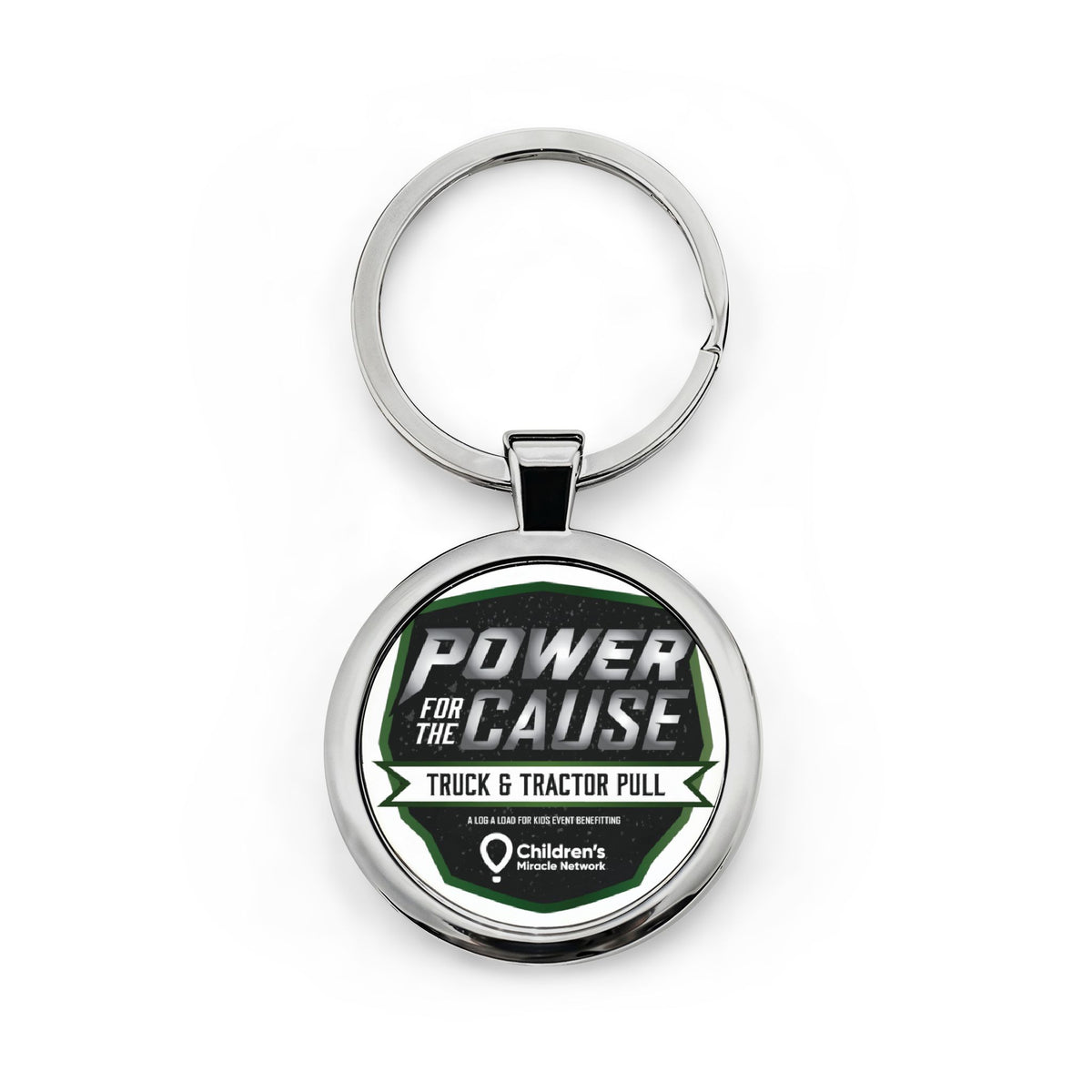 Power for the Cause – Stainless Steel Logo Keychain