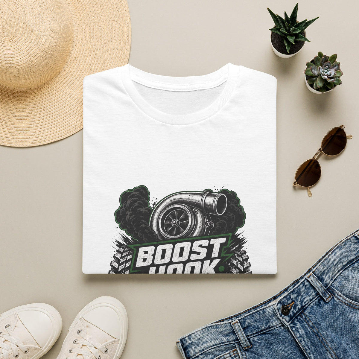 T‑Shirt — "Boost Hook Repeat" Turbo Car Racing Graphic Tee