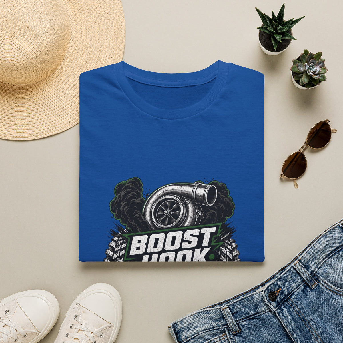 T‑Shirt — "Boost Hook Repeat" Turbo Car Racing Graphic Tee