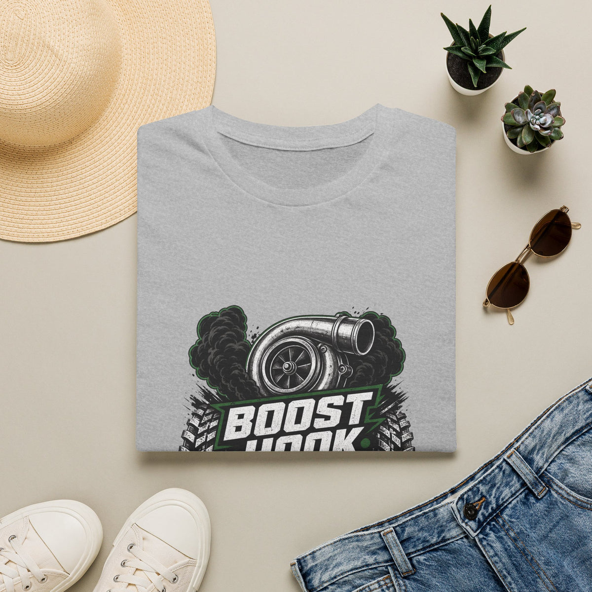 T‑Shirt — "Boost Hook Repeat" Turbo Car Racing Graphic Tee