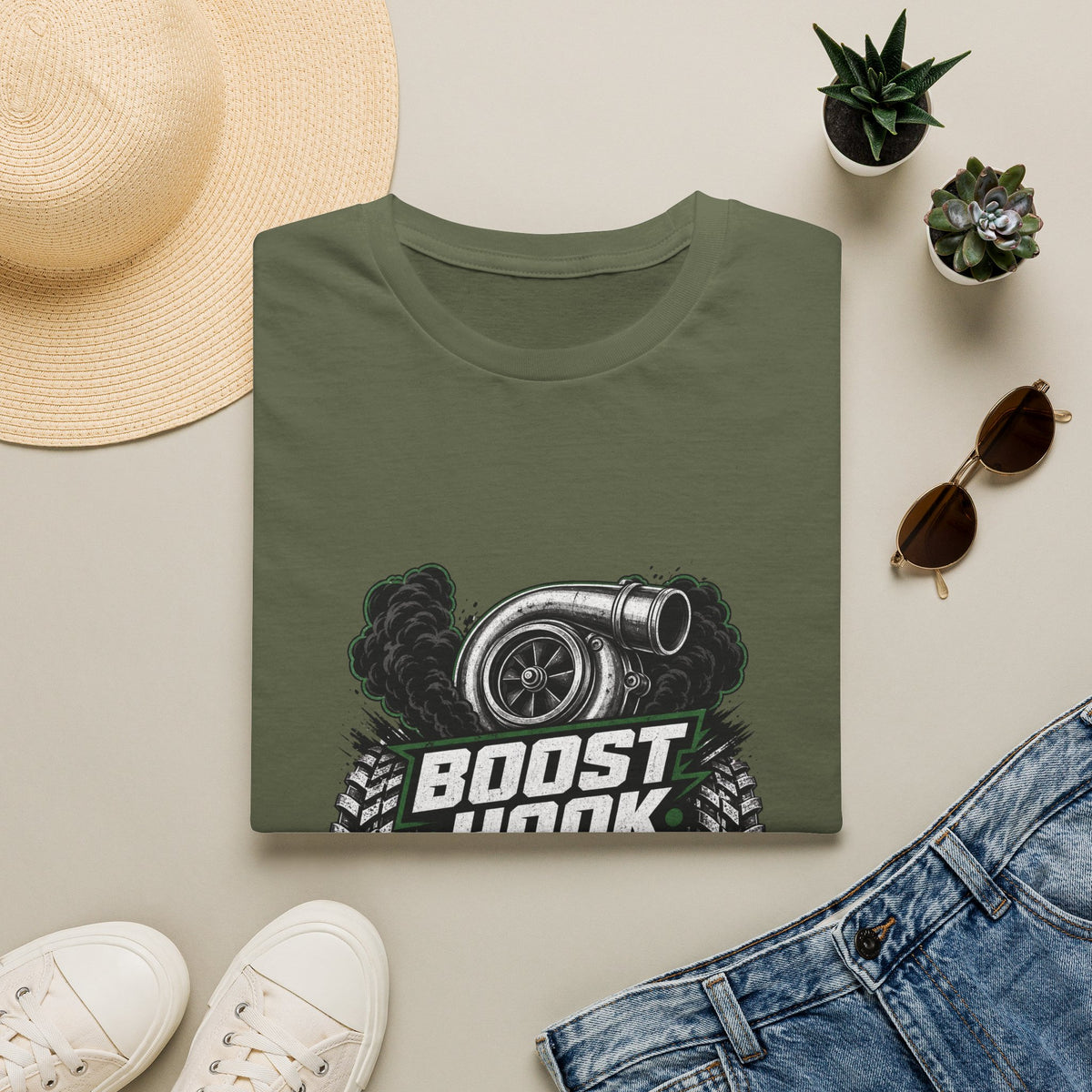 T‑Shirt — "Boost Hook Repeat" Turbo Car Racing Graphic Tee